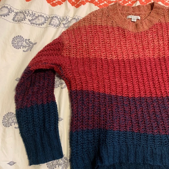 American Eagle Color-Block Sweater - Picture 2 of 5